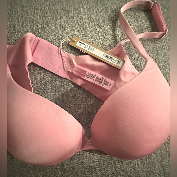 SKIMS 🩷🩷 Bubble Gum Ultimate Collection Push Up Plunge Bra NWT 34B - Picture 5 of 5